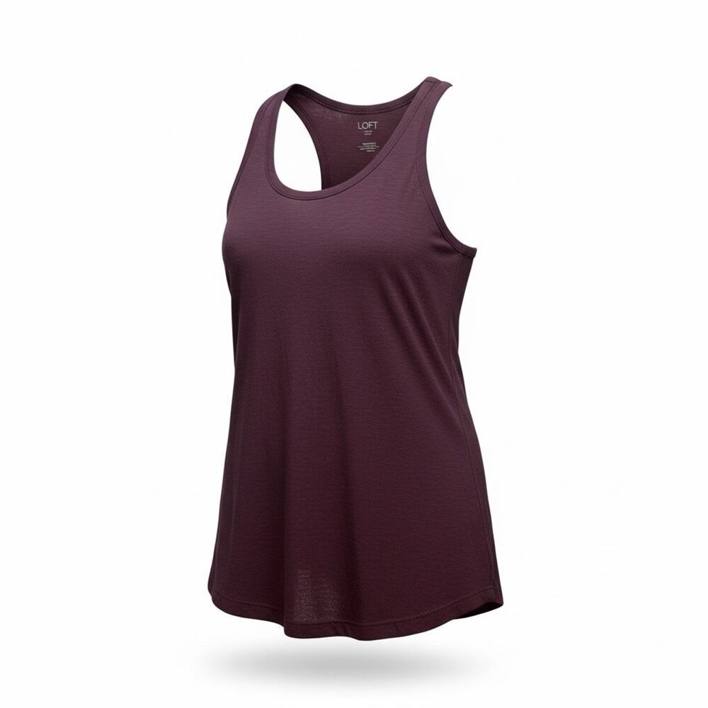 LOFT Outlet Purple Tank Top Size XS Sleeveless Shell Work Office Layering Cami